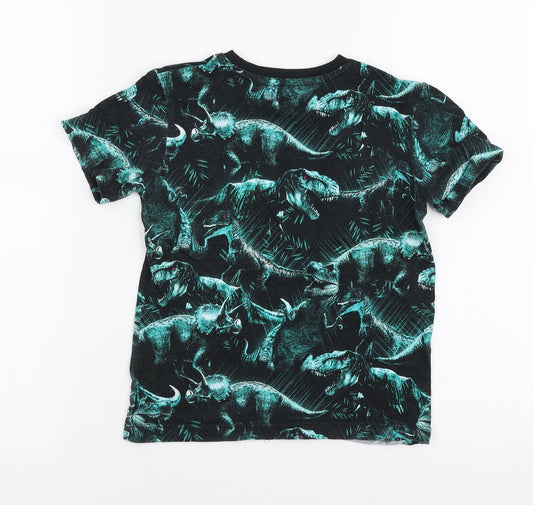 NEXT Boys Green 100% Cotton Jersey T-Shirt Size 4 Years Round Neck Pullover - King of everything