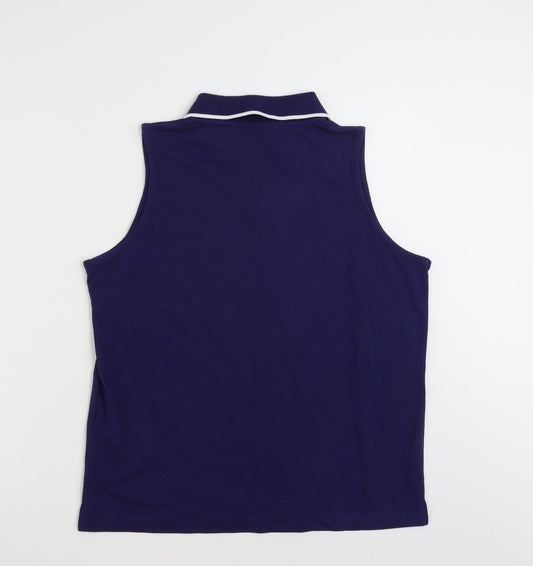 Bonmarché Womens Blue Polyester Vest Sweatshirt Size M Pullover