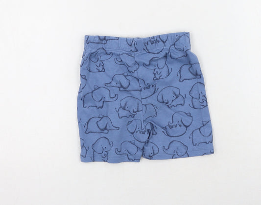 George Boys Blue Polyester Sweatpants Leggings Size 12-18 Months Pullover - Elephants