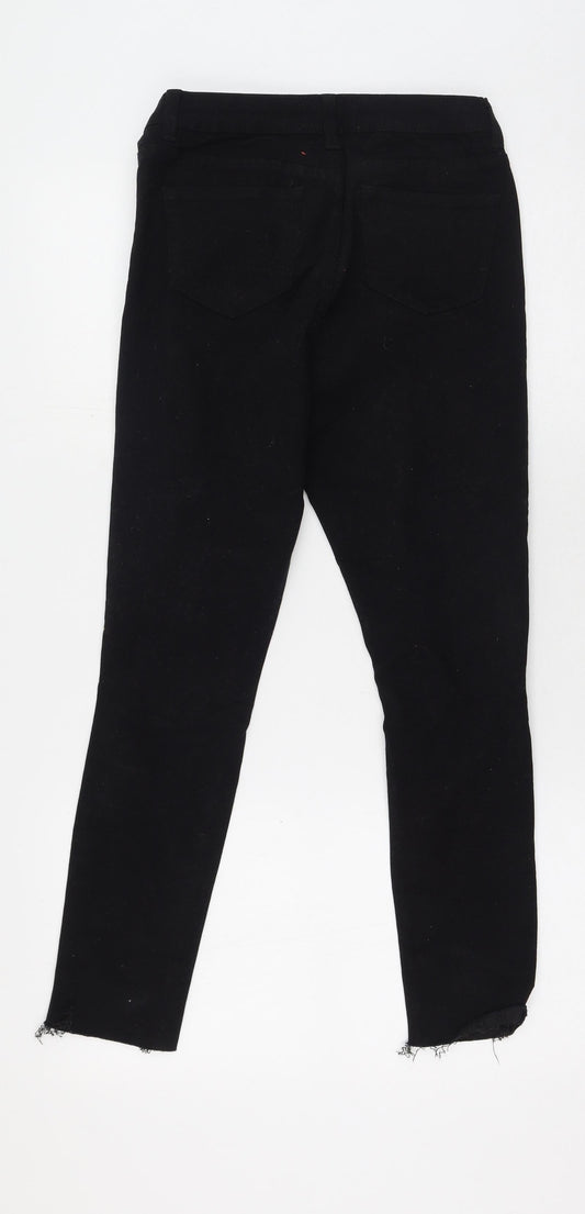 New Look Girls Black Cotton Skinny Jeans Size 13 Years Regular