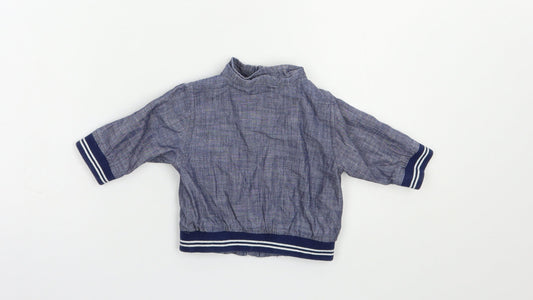 Gap Baby Blue Basic Jacket Jacket Size 3-6 Months Zip