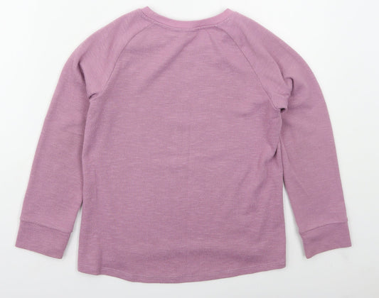 Anko Girls Purple Polyester Pullover Sweatshirt Size 9-10 Years Pullover - Dance To Your Own Beat