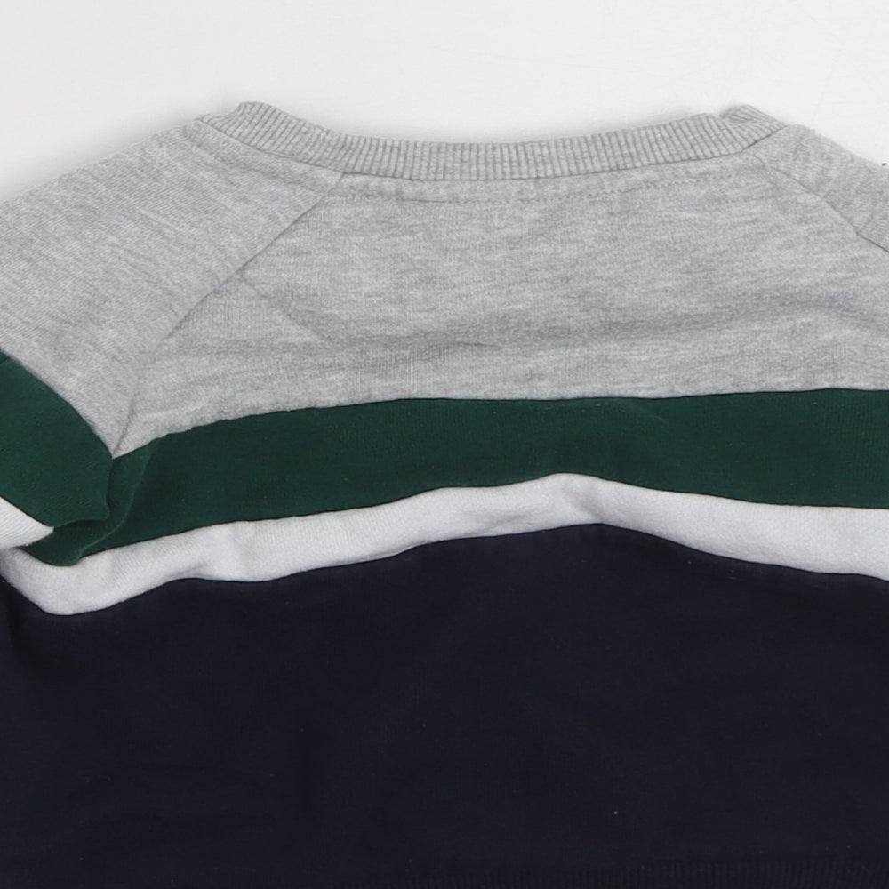 Primark Boys Multicoloured Colourblock Cotton Pullover Sweatshirt Size 2-3 Years Pullover