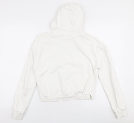 Miss E-vie Girls White Cotton Pullover Hoodie Size 13-14 Years Pullover