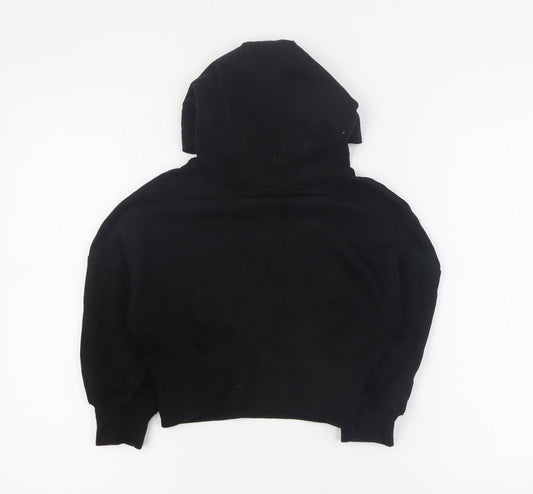 NEXT Girls Black Cotton Pullover Hoodie Size 5 Years Pullover
