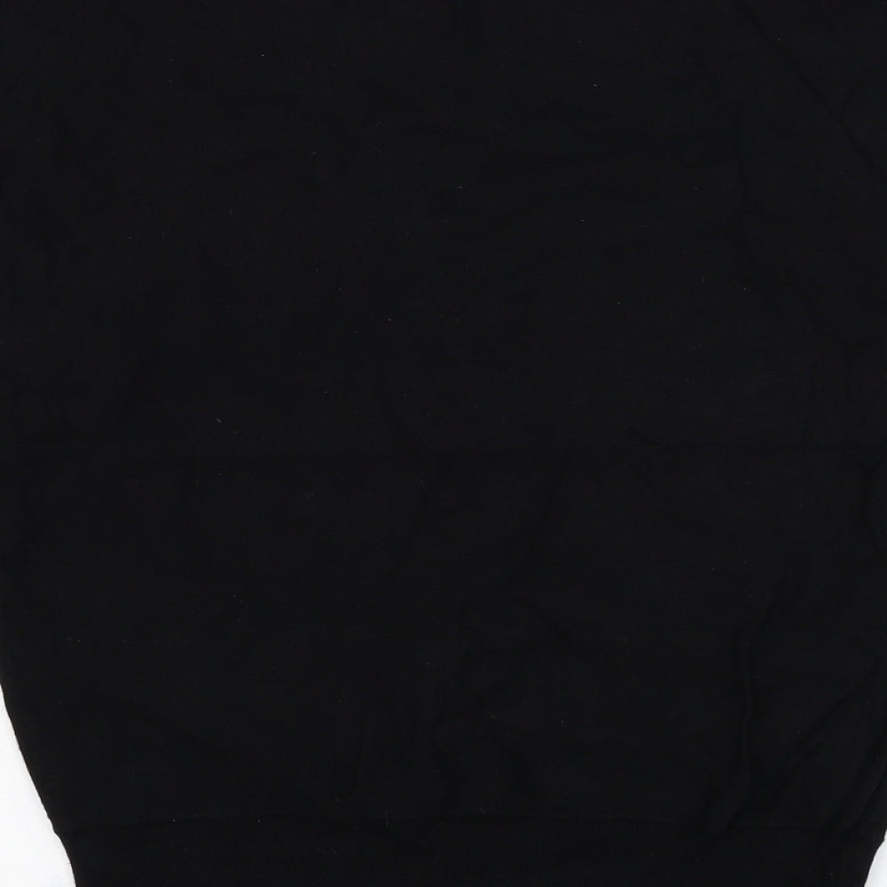 Jeanswest Womens Black Round Neck Rayon Pullover Jumper Size S