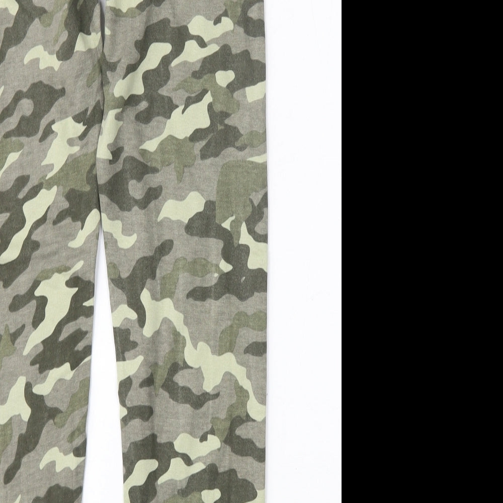 DKNY Girls Multicoloured Camouflage Cotton Jogger Trousers Size 8-9 Years Regular