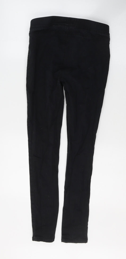 Preworn Womens Black Cotton Jegging Jeans Size 28 in L27 in Slim