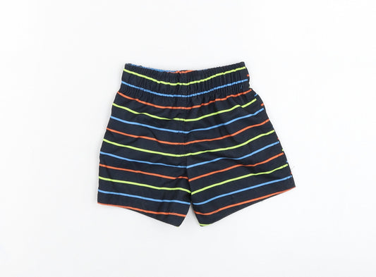 Primark Boys Black Striped Polyester Sweatpants Trousers Size 9-12 Months Pullover - Swimwear
