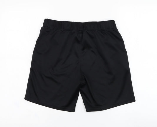 Dunnes Stores Mens Black Polyester Sweat Shorts Size 28 in L7 in Regular