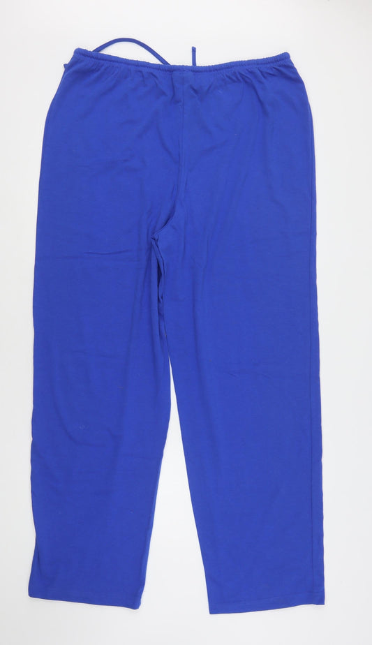 Style Inc Womens Blue Cotton Sweatpants Trousers Size 2XL L31 in Regular Drawstring