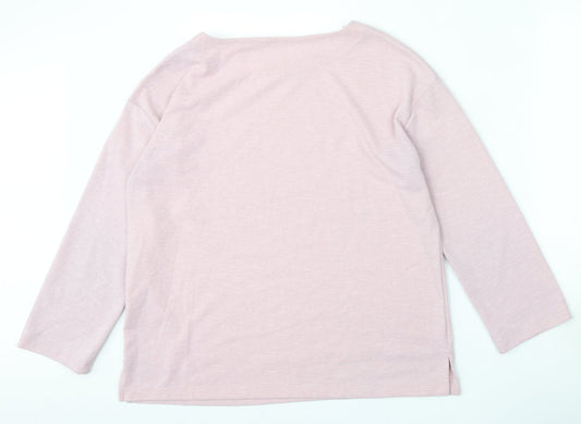 Dunnes Stores Womens Pink Polyester Pullover Sweatshirt Size M