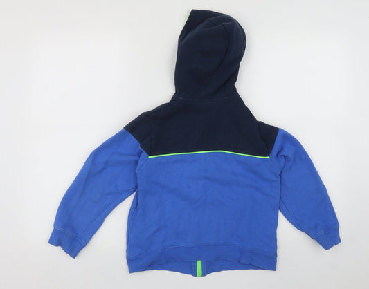 Dunnes Girls Blue Polyester Full Zip Hoodie Size 9 Years Zip