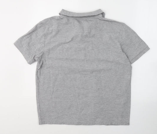 Primark Mens Grey Cotton Polo Size XL Collared Pullover
