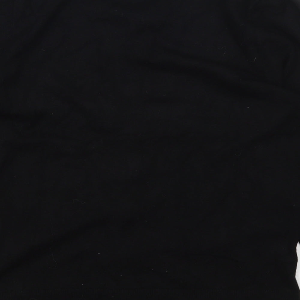 Dunnes Stores Womens Black V-Neck Viscose Cardigan Jumper Size 8