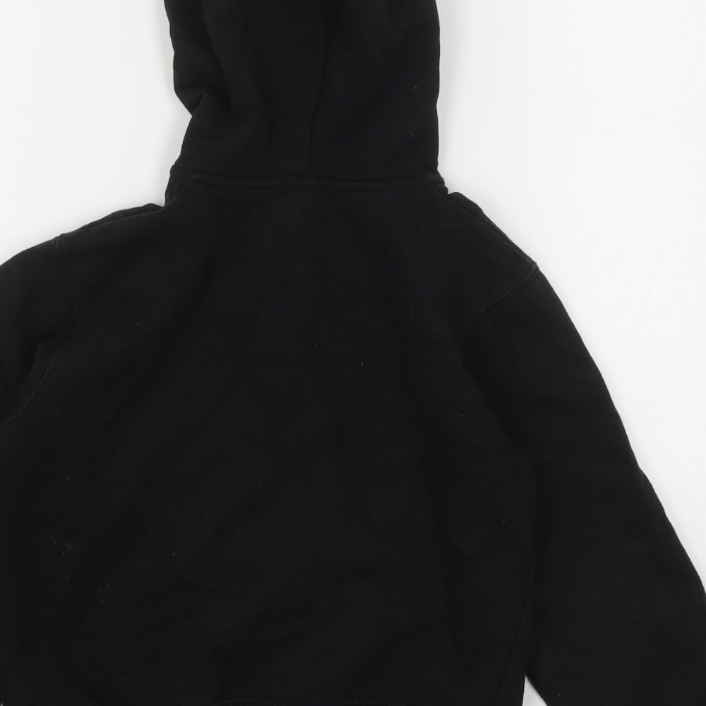 A2Z Boys Black Polyester Full Zip Hoodie Size 7-8 Years