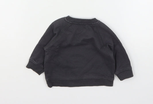 La Radute Boys Grey Cotton Pullover Jumper Size 0-3 Months