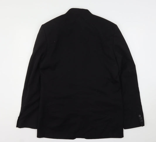 Taylor & Reece Mens Black Polyester Jacket Suit Jacket