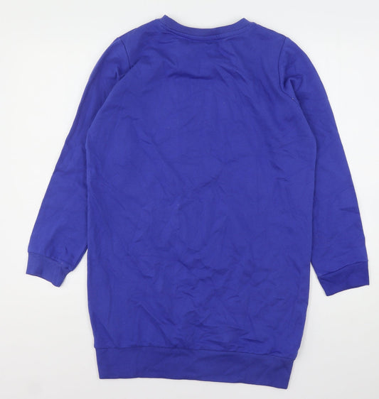 Pep&Co Womens Blue Cotton Pullover Sweatshirt Size 12