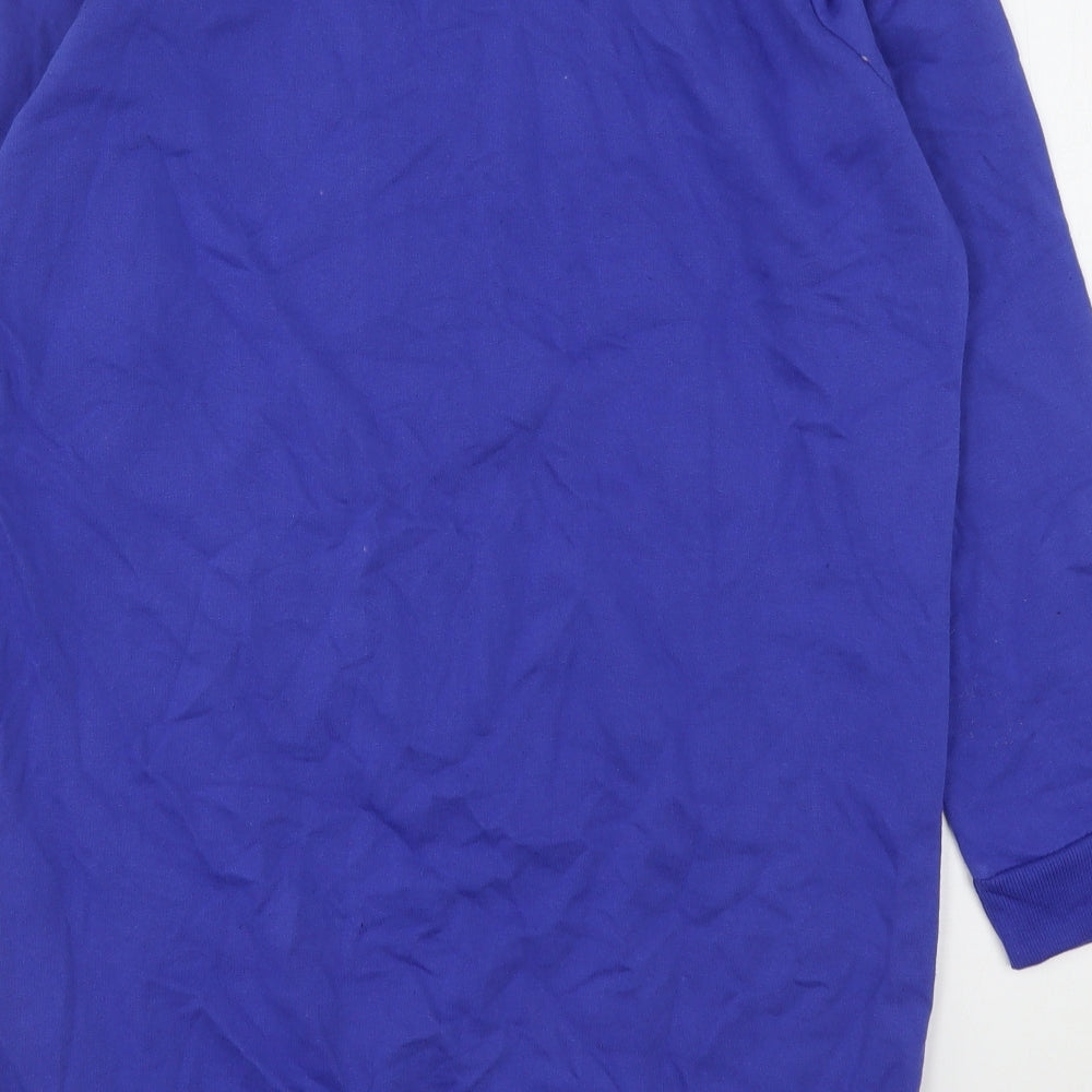 Pep&Co Womens Blue Cotton Pullover Sweatshirt Size 12