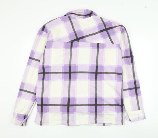 Preworn Womens Ivory Check Jacket Size S Button