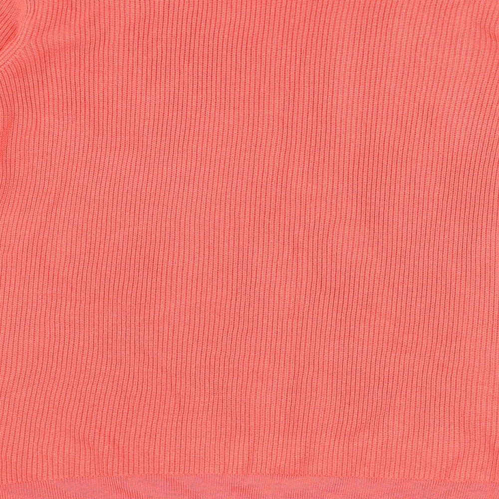 Marks and Spencer Womens Pink Round Neck Viscose Pullover Jumper Size 16