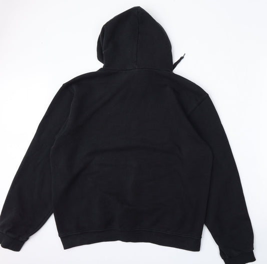 B&C Collection Womens Black Cotton Pullover Hoodie Size L - Sherlock
