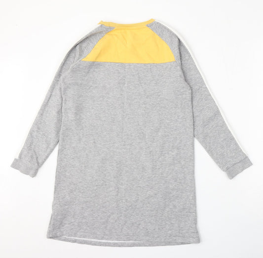 Nutmeg Girls Grey Cotton Pullover Sweatshirt Size 10-11 Years