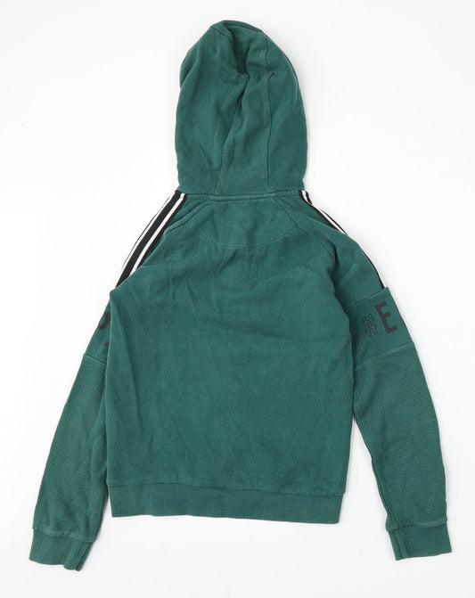 Nutmeg Girls Green Cotton Pullover Hoodie Size 8-9 Years