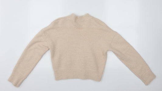 New Look Girls Pink Round Neck Nylon Pullover Jumper Size 14-15 Years