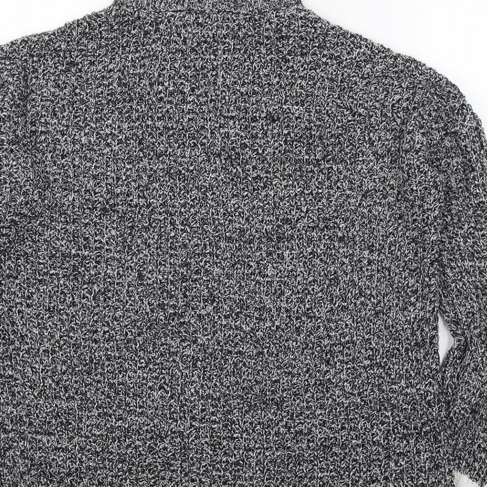 H&M Womens Black Roll Neck Acrylic Pullover Jumper Size S