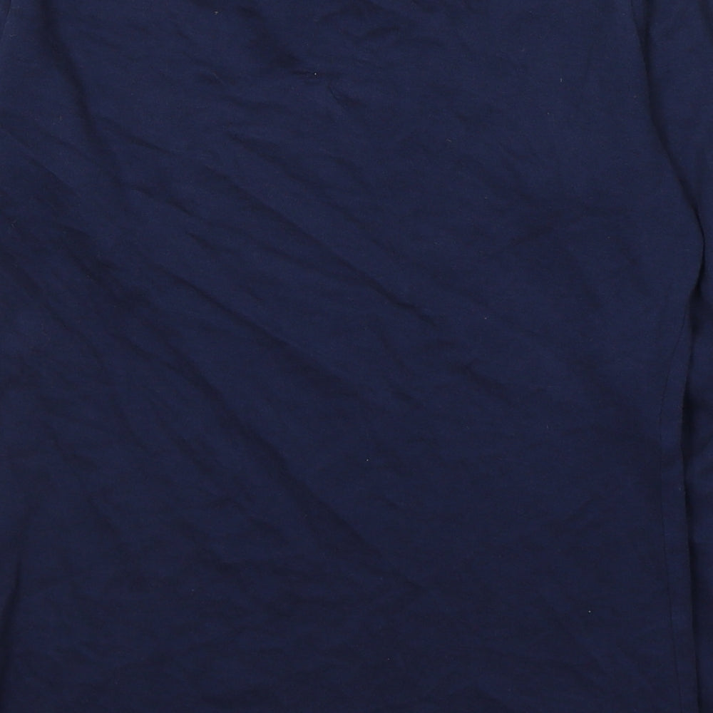 George Boys Blue Cotton Basic Casual Size 13-14 Years Round Neck Pullover - Christmas jumper