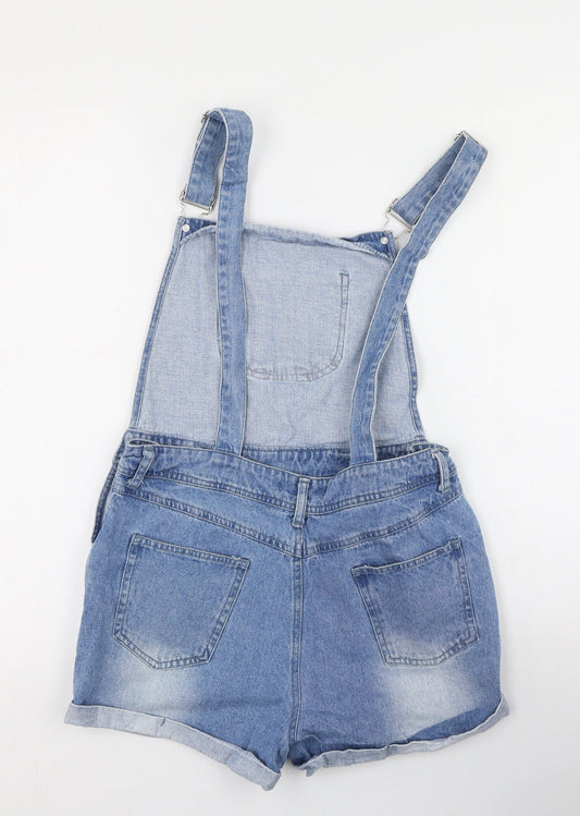 Missguided Girls Blue Polyester Dungaree One-Piece