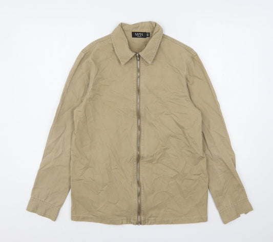 Boohoo Mens Beige Jacket Size XS