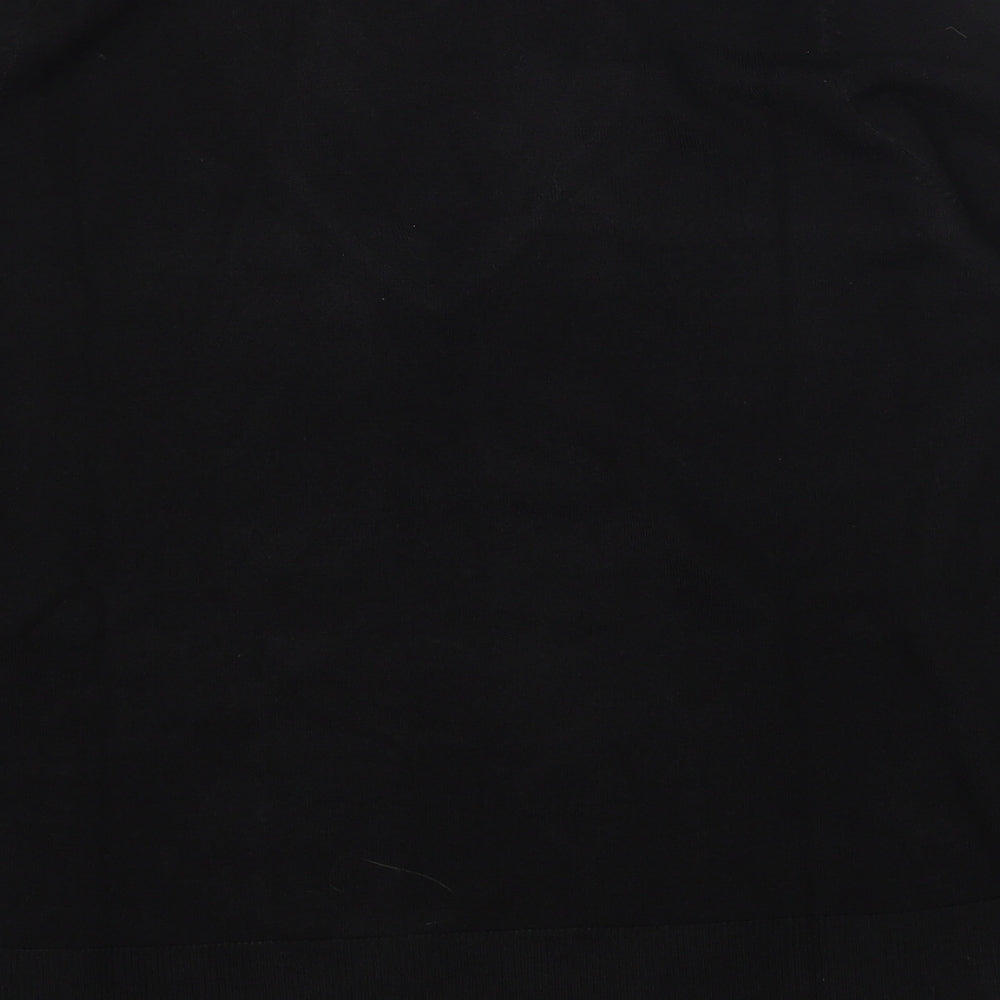 By Very Womens Black V-Neck Acrylic Pullover Jumper Size 14