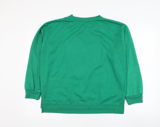 M&Co Womens Green Polyester Pullover Sweatshirt Size 14 Pullover - Love