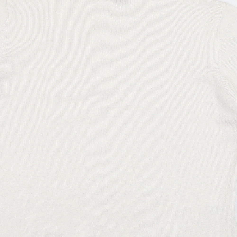 CC Womens Ivory Viscose Pullover Sweatshirt Size L Pullover