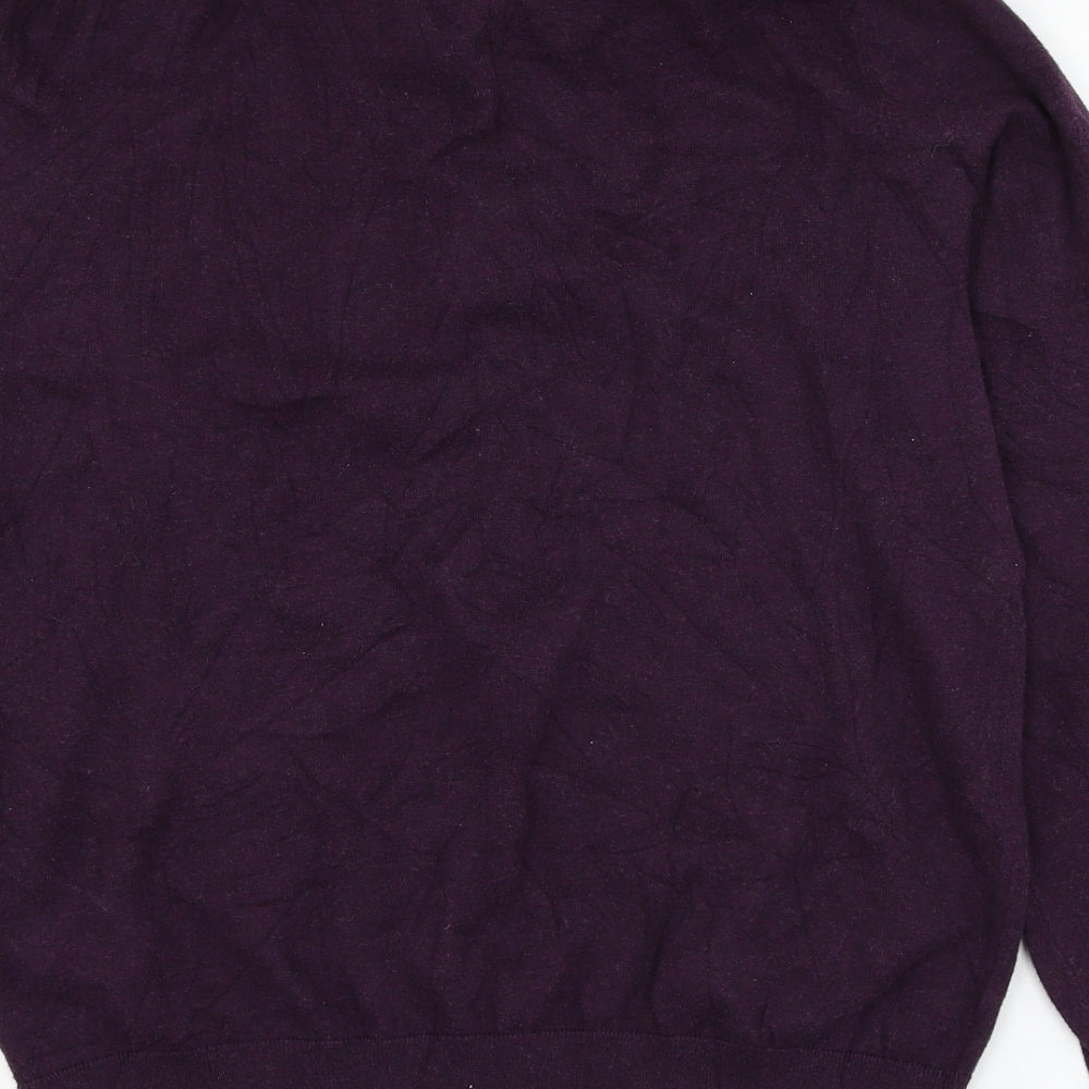 Marks and Spencer Mens Purple Cotton Pullover Sweatshirt Size M