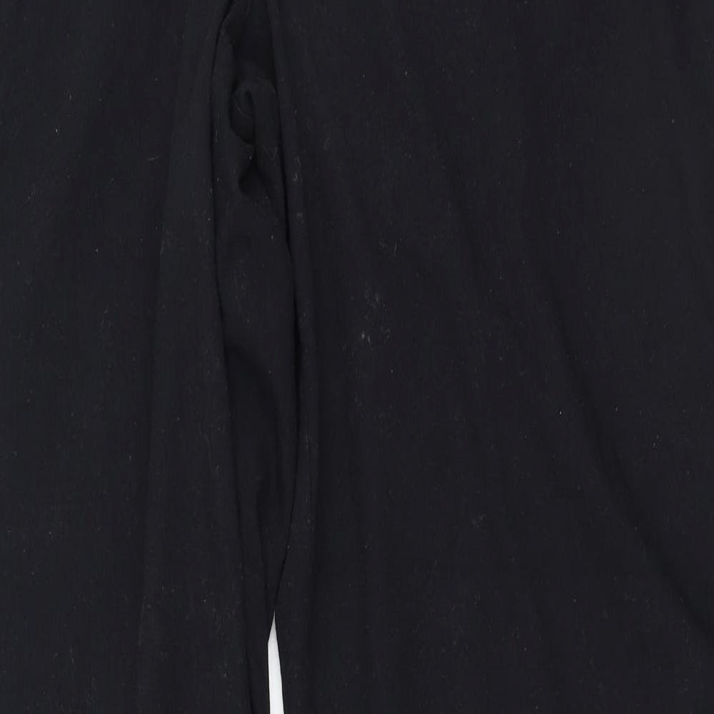 Papaya Womens Black Polyester Trousers Size 20 L29 in Regular