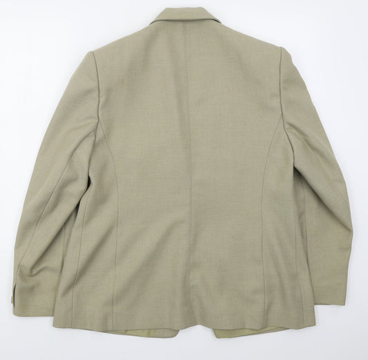 Dunnes Womens Beige Polyester Jacket Suit Jacket Size 18