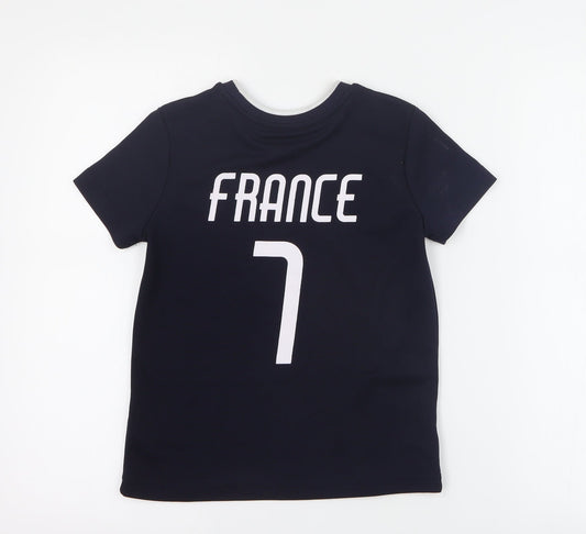 Dunnes Boys Blue 100% Polyester Pullover T-Shirt Size 8 Years Crew Neck Pullover - France