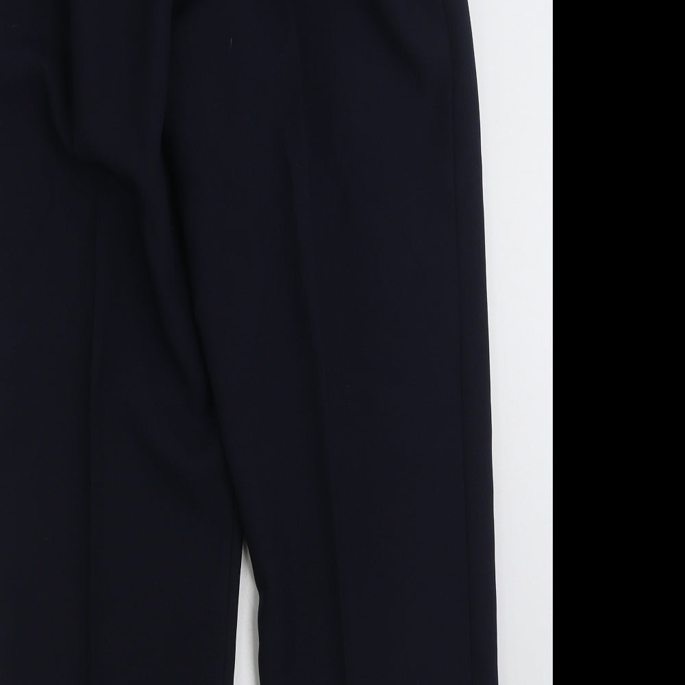 Preworn Womens Blue Polyester Trousers Size 16 L26 in Regular