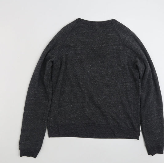 Topshop Womens Grey Polyester Pullover Sweatshirt Size 8 Pullover - Cat