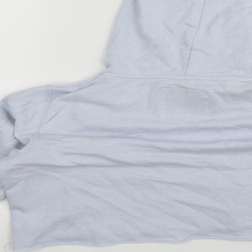 Hollister Womens Blue Cotton Pullover Hoodie Size S Drawstring