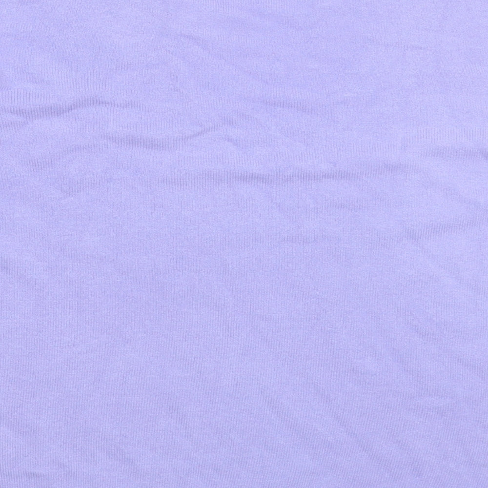 Marks and Spencer Womens Purple Boat Neck Acrylic Pullover Jumper Size 16