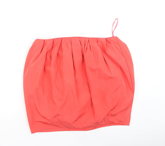 VERO MODA Womens Pink Polyester Pleated Skirt Size 36