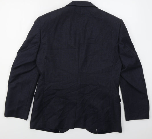 NEXT Mens Blue Wool Jacket Suit Jacket Size 38
