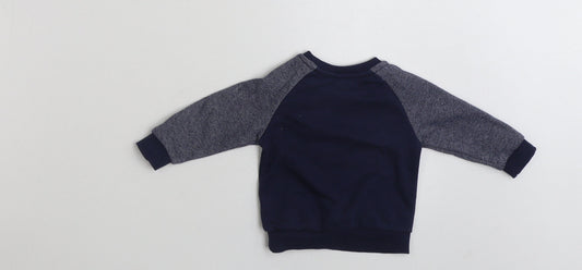 Primark Baby Blue Cotton Pullover Jumper Size 3-6 Months Pullover - Forest Friends