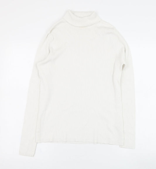 Marks and Spencer Womens Ivory Viscose Pullover Sweatshirt Size 16 Pullover