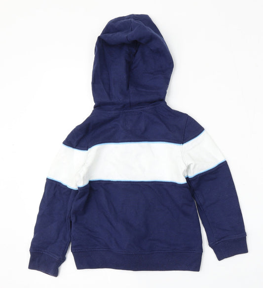 Oshkosh Boys Blue Cotton Pullover Hoodie Size 5 Years